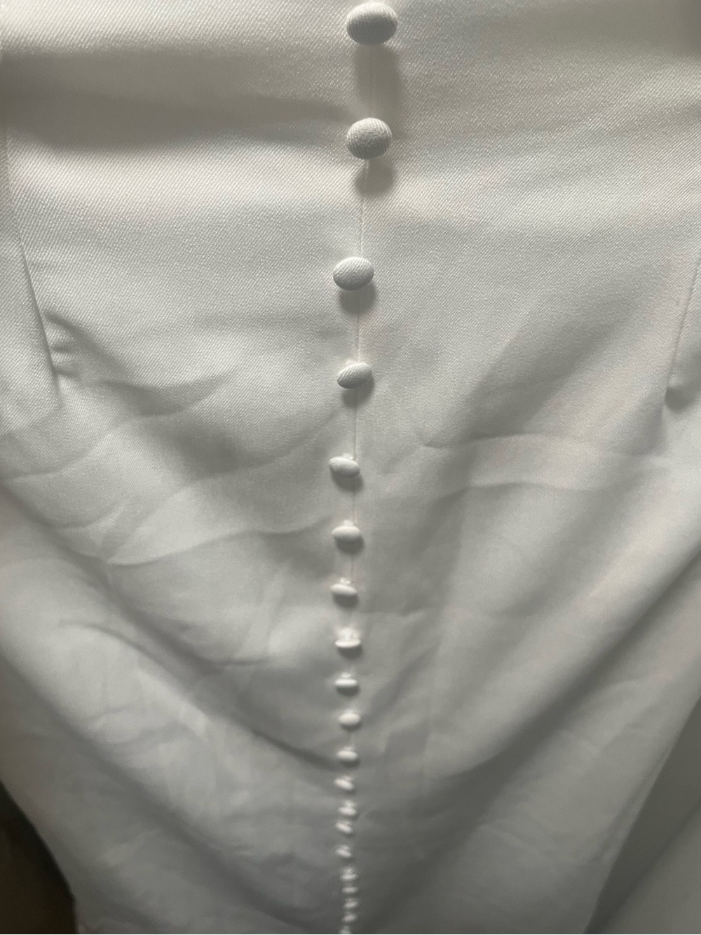 NWT PrettyLittleThing White Woven Detail Button-Back Maxi Skirt - Picture 7 of 11